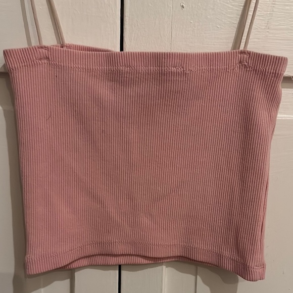 Elegant Pink Ribbed Women's Top - Picture 7 of 7